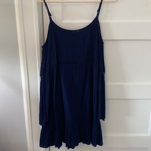 AQUA Cold Shoulder Boho Dress